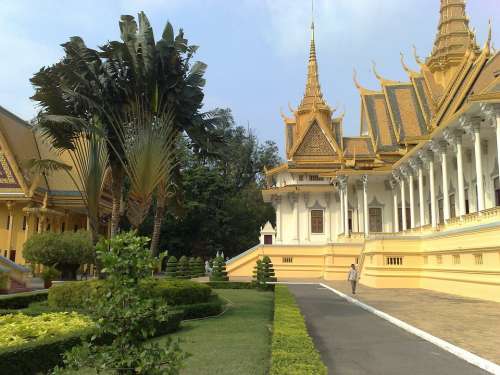 Phnom Penh Cambodia Royal Palace Building Landmark