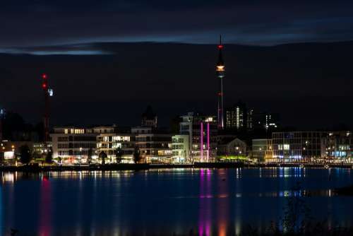 Phoenix Lake City Houses Dortmund Night