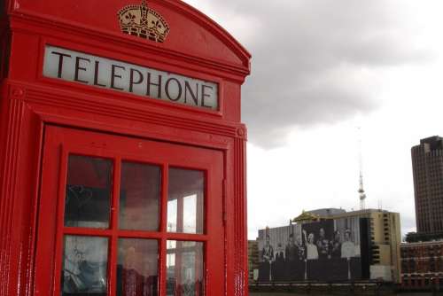 Phone Booth Telephone House London Red