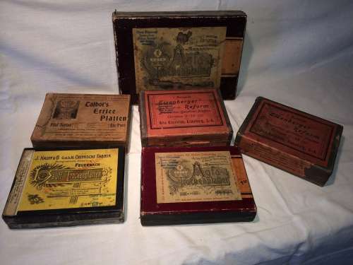 Photo Plates Photography Boxes Vintage Dry Plates