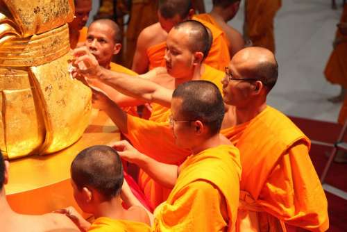 Phramongkolthepmuni Monks Buddhists Made Form Gold