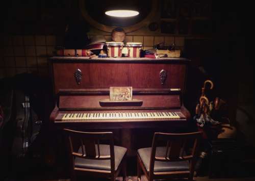Piano Home Dark Grunge Music Instrument Room
