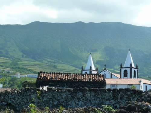 Pico Azores Travel Church Landscape