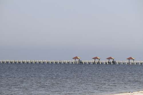Pier Gulf Of Mexico Gulf Coast Sea Shoreline