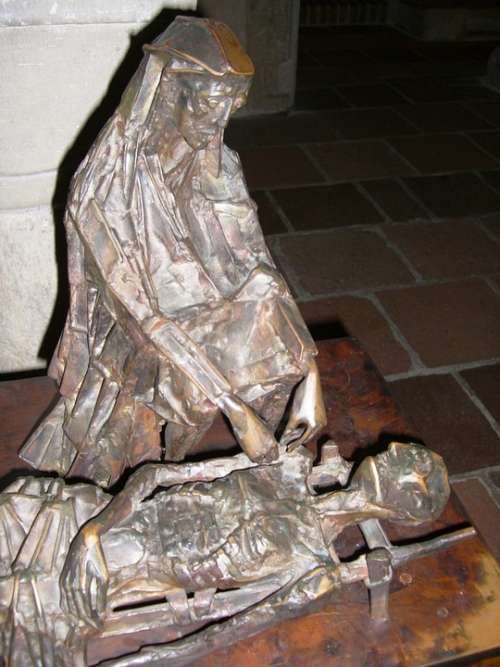 Pietà Bronze Crypt Augsburg Cathedral