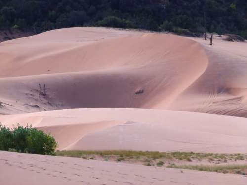 Pink Sand Dunes Utah Usa Sand Desert Dry Hot