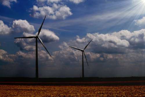Pinwheel Windmill Energy Wind Power