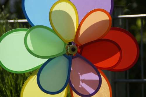 Pinwheel Colorful Child Children Deco Garden Wind