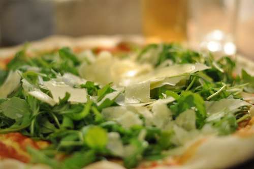 Pizza Vegetarian Food Cheese Italian Food Arugula