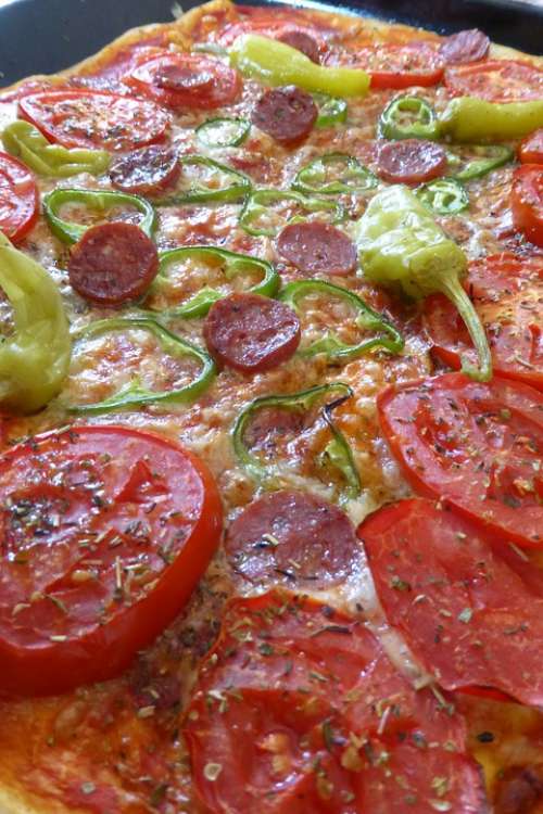 Pizza Italian Food Pizza Topping Salami Pepperoni