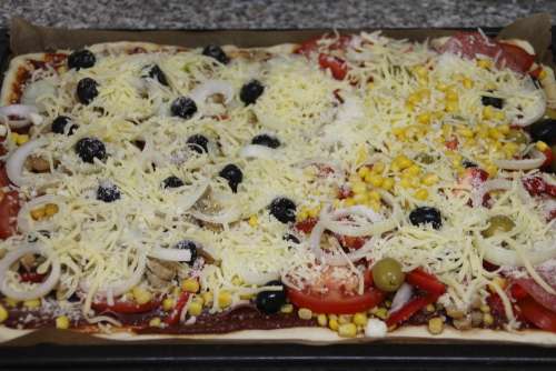 Pizza Cook Topping Bake Recipe Cheese