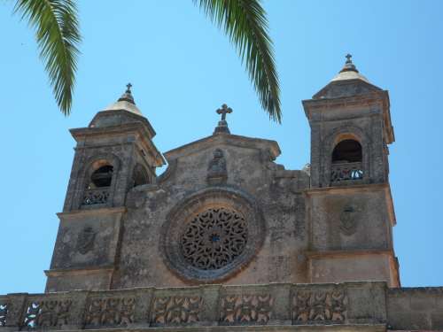Place Of Pilgrimage Mallorca Church Facade