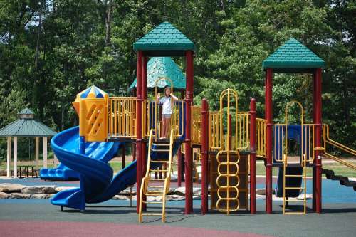 Playground Slide Activity Equipment Park Outdoor