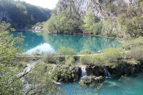 Plitvice Croatia Lake Water Nature Spring