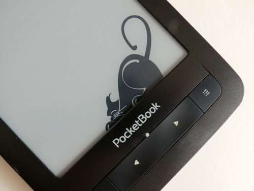 Pocketbook Ebook Reader Cat Black Black And White