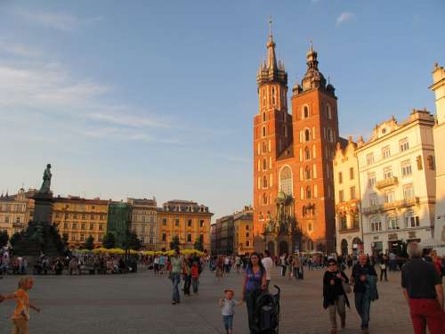 Poland Krakow Cathedral Rynek