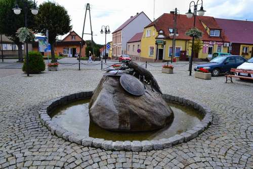 Poland Village Monument Rock Buildings