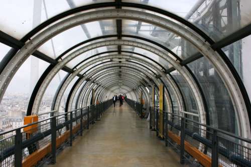Pompidou Tunnel Modern Architecture Paris