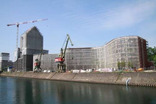 Port Duisburg Germany Riverside