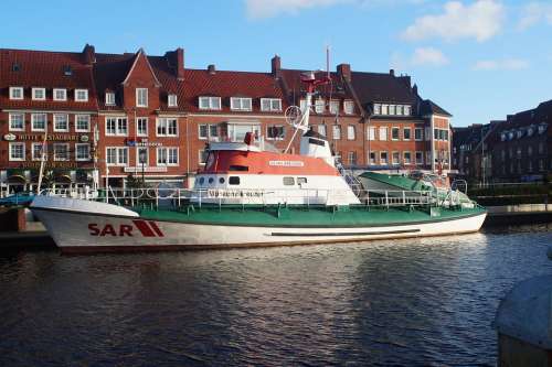 Port Emden Museumskreuzer Water Distress North Sea