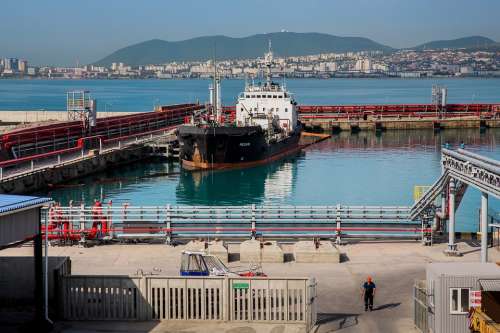 Port Novorossiysk Black Sea Sea Ship
