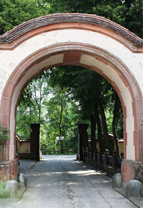 Portal Antique Old Stately Passage Goal Archway