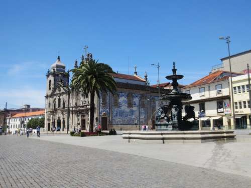 Porto Plaza Portugal City Urban
