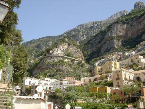 Positano Amalfi Coast Italy Hillside Architecture