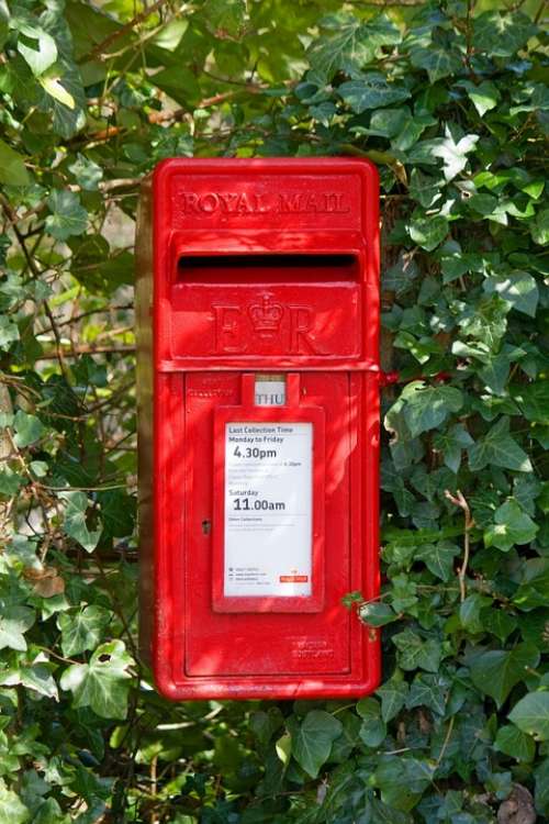 Post Box Mail Box Letter Box Rural Ivy Red Leaves