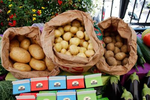 Potatoes Fresh Produce Bags Sacks