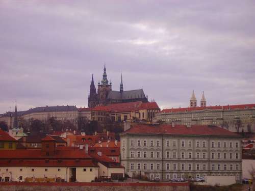 Prague Czech Republic City Urban Buildings Church