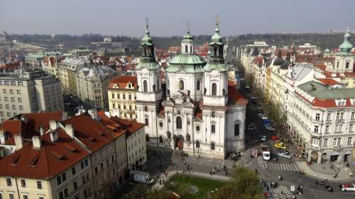 Prague Spring Tower Hour S Church Building Latkep