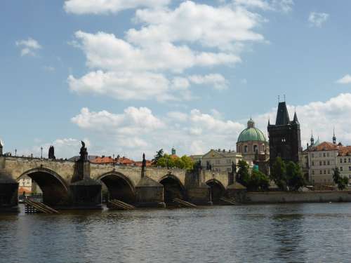 Prague Czech Republic Capital Historically Bridge