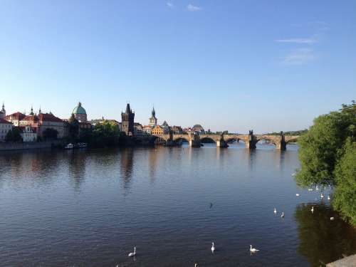 Prague Czech Republic Capital City Bridge