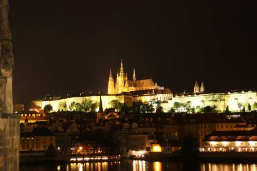 Prague Castillo De Prague Night
