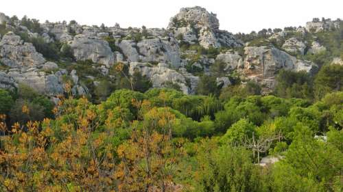 Provence Light Color Landscape Les Baux France