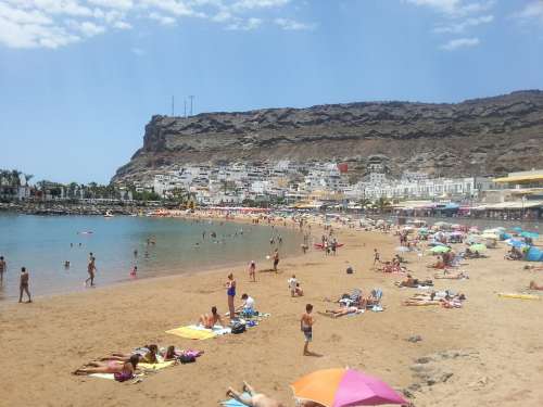 Puerto De Mogan Gran Canaria Beach
