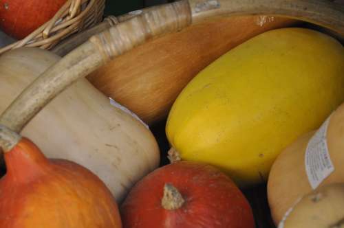 Pumpkin Fruit Vegetables Basket