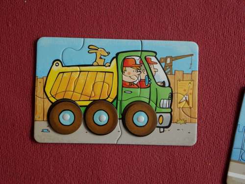 Puzzle Child Children Vehicle Truck Toys