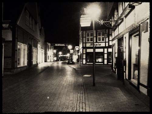 Quakenbrück Germany Historic Center Evening