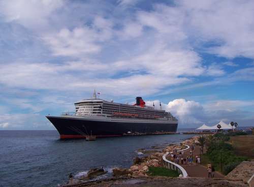 Queen Mary Ship Cruise Boat Sea Travel Tourism