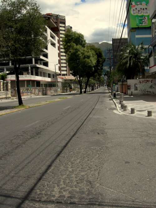 Quito Ecuador Street Road Town Urban City