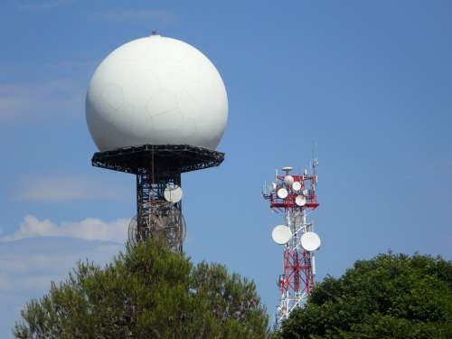 Radar Radar Station Masts Radio Transmission Tower