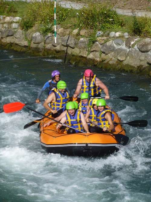 Rafting White Water Dinghy Sport Boat Flow Rapids