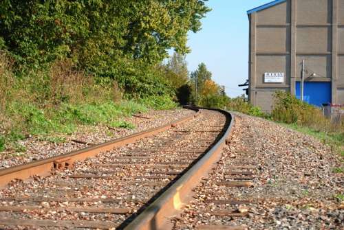 Rail Track Way Transportation Train Wagon Iron