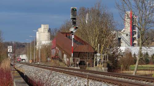 Railroad Mishap Buffer Stop Kohlezug