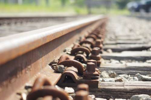 Rails Track Railway Train