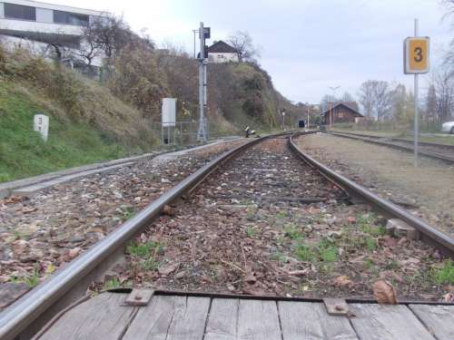 Rails Train Track Gleise Transport Railway Station