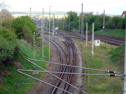 Rails Train Railway Gleise Railway Bridge Track