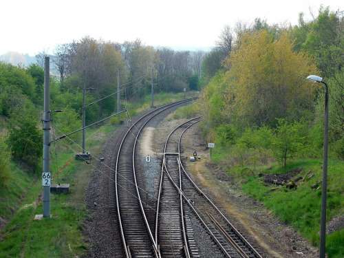 Rails Train Railway Gleise Railway Bridge Track